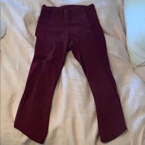 Lululemon cropped mesh leggings